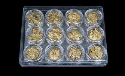 Nail Gold Foil Flakes for Resin Gilding Metal Gold Silver Leaf Flakes for Nails Art Slime-for Diwali Graduation Decorations 1kg