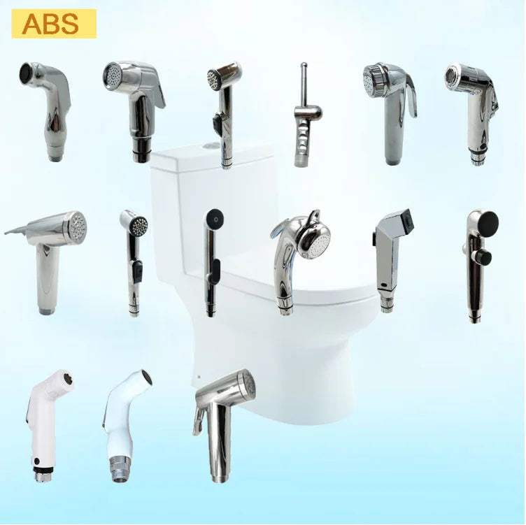 Hot Selling Shattaf T -Valve & Adjustable Jet Spray Bidet Set Chrome Handheld Bidet Gun Sprayer Bathroom Toilet Bidet Sprayer