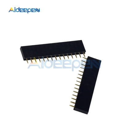 10Pcs 1X15 15Pin 2.54mm Pitch PCB Female Pin Header Connector Straight Single Row