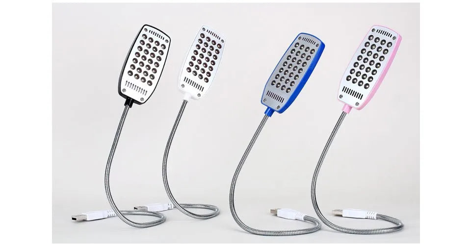 MeeToo 28LEDs reading lamp LED USB Book light Ultra Bright Flexible 4 Colors for Laptop Notebook PC Computer 1Pcs New Arrival