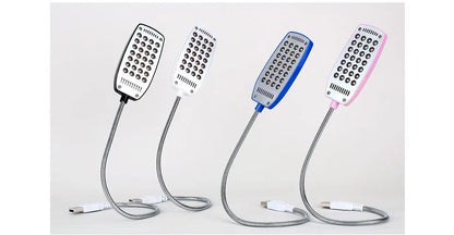 MeeToo 28LEDs reading lamp LED USB Book light Ultra Bright Flexible 4 Colors for Laptop Notebook PC Computer 1Pcs New Arrival