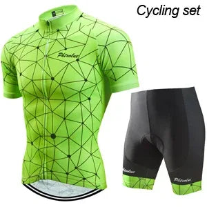 Pro Cycling Jersey Set Men Cycling Set Outdoor Sport Bike Clothes Women Breathable Anti-UV MTB Bicycle Clothing Wear Suit Kit