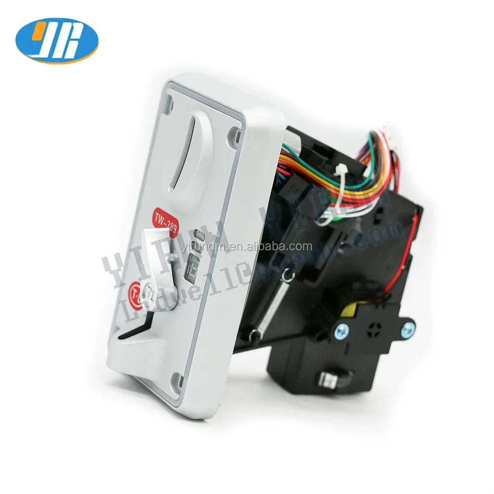 Factory Price TW-389 High Electronic Coin Acceptor 12V LED Crane Machine Plastic Coin Pusher Front Insertion Amusement Board