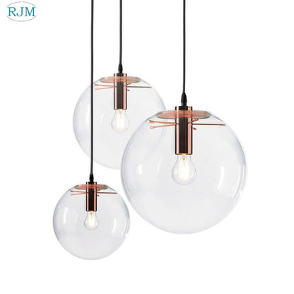 Nordic Modern Pendant Lights Creative Bubble Glass Ball Hanging Lamp for Living Room Bedroom Kitchen Lustre Suspension luminaire