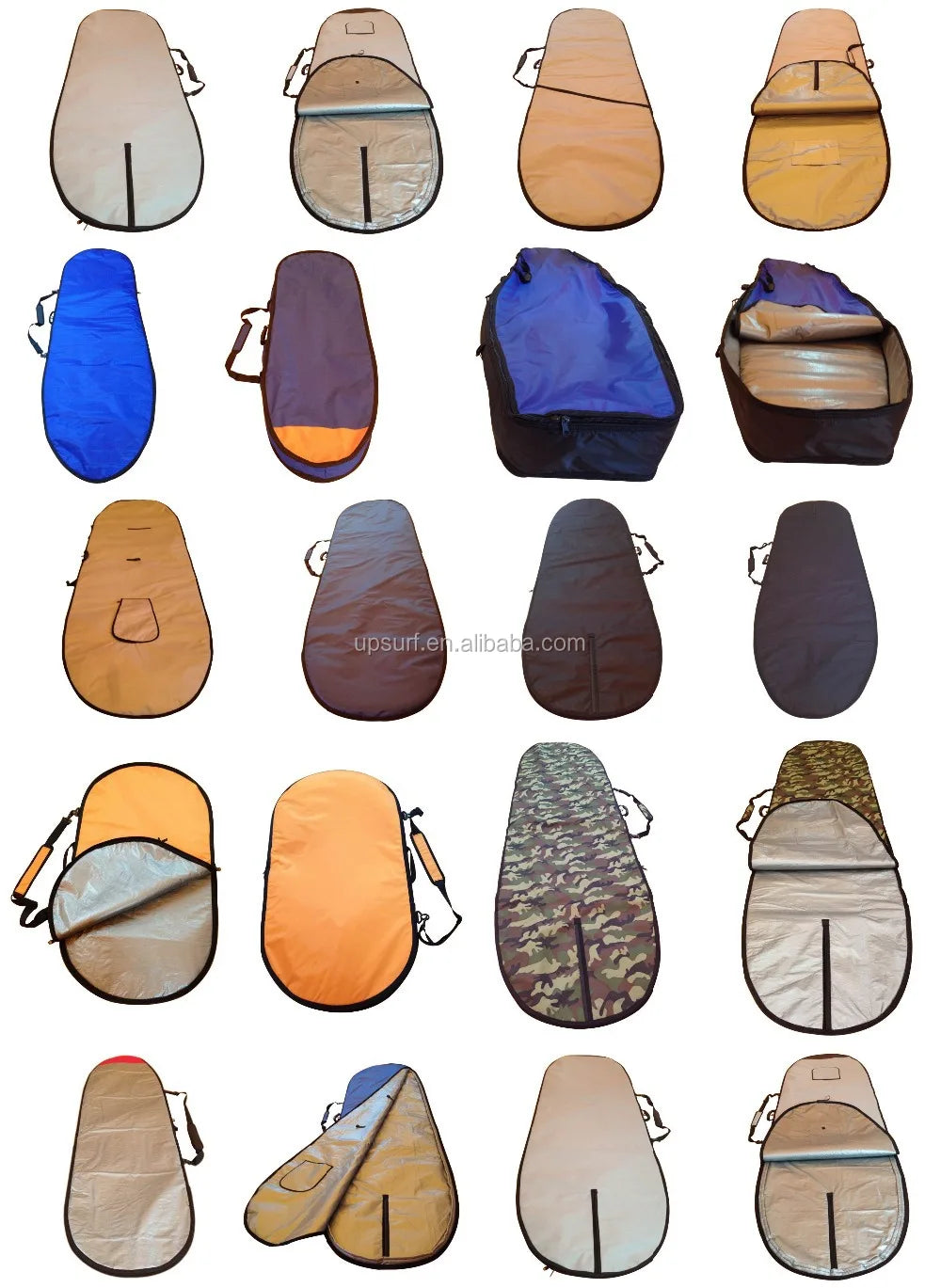UPSURF Surfboard Travel Nylon Bag/Cover 5.4/5.8/6.0/6.4/6.8 600D Shortboard Bag