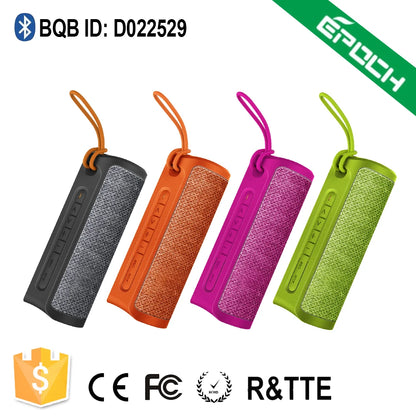 New  Premium Hight Quality Wireless Speaker Fabric Mesh  Portable Cylindrical Speaker Heavy  Deep Bass Waterproof IPX4  with MIC