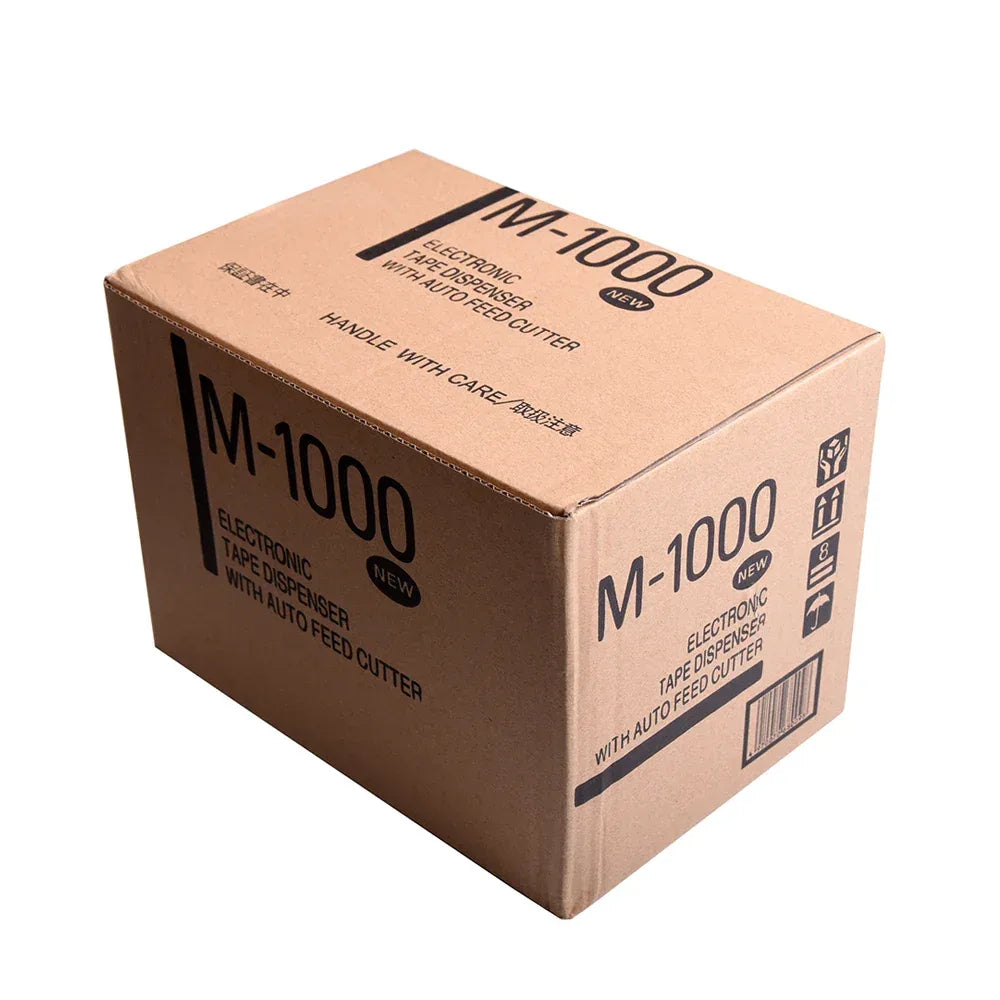 KNOKOO M1000 Industrial Electric Packing Tape Cutter Machine Automatic Electronic Adhesive Tape Dispenser 7-50mm Width Motor