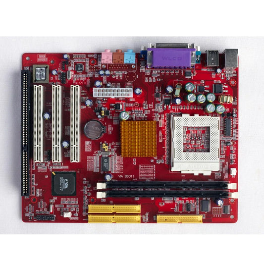 VIA 8601 ISA Slot Motherboard Socket 370 Cpu Use Win98 or Dos6.22 System Pentium 3 ,celeron 3 Cpu by PDG ibma