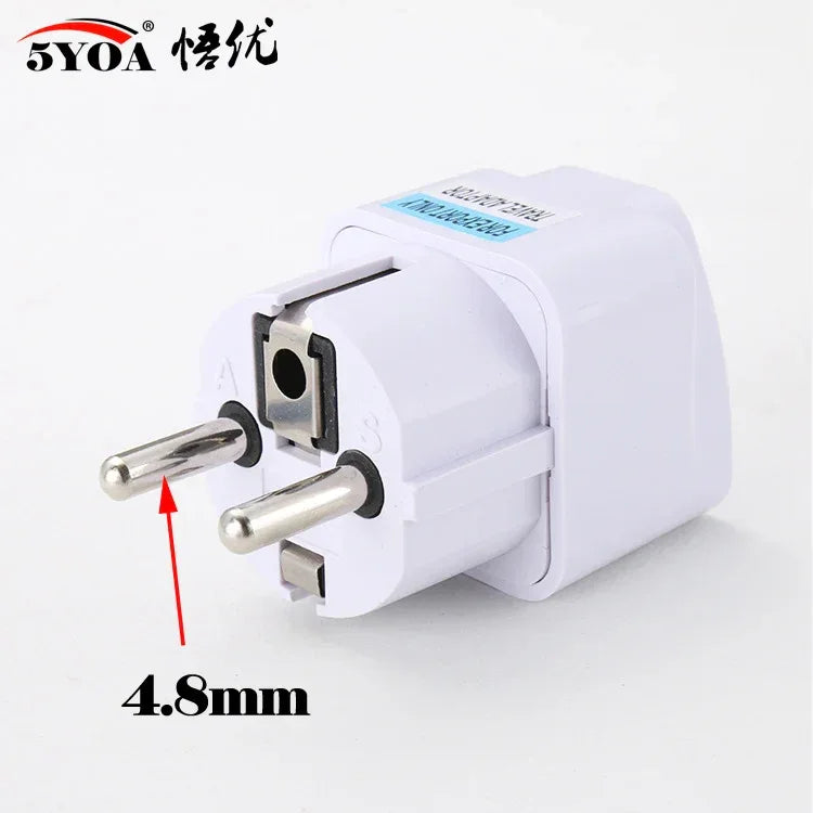 5YOA Power Socket Charging Port Universal Worldwide Travel Wall Charger AC Power AU UK US EU Plug Adapter Adaptor Option 2 USB