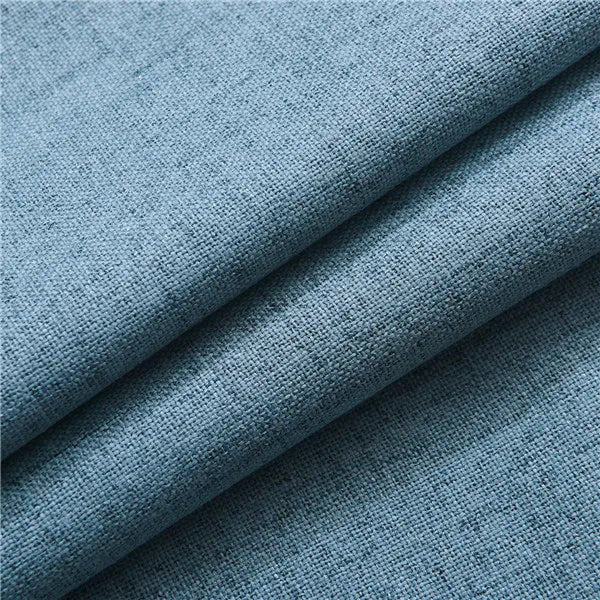 Plaid 100% Blackout Curtain For Living Room Darpe Faux Linen Curtains for Bedroom Rideaux Window Customized Cortina