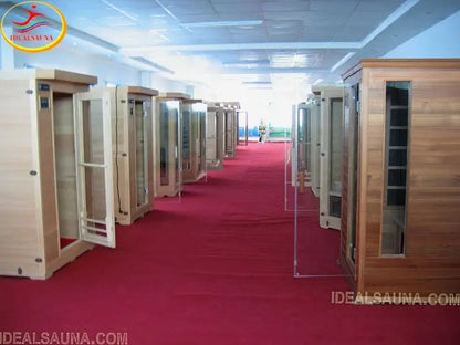 Sauna IDS-B01 High Quality Portable Modern Infrared Steamer Far Infrared Transom Windows Computer Control Panel Living Room PVC