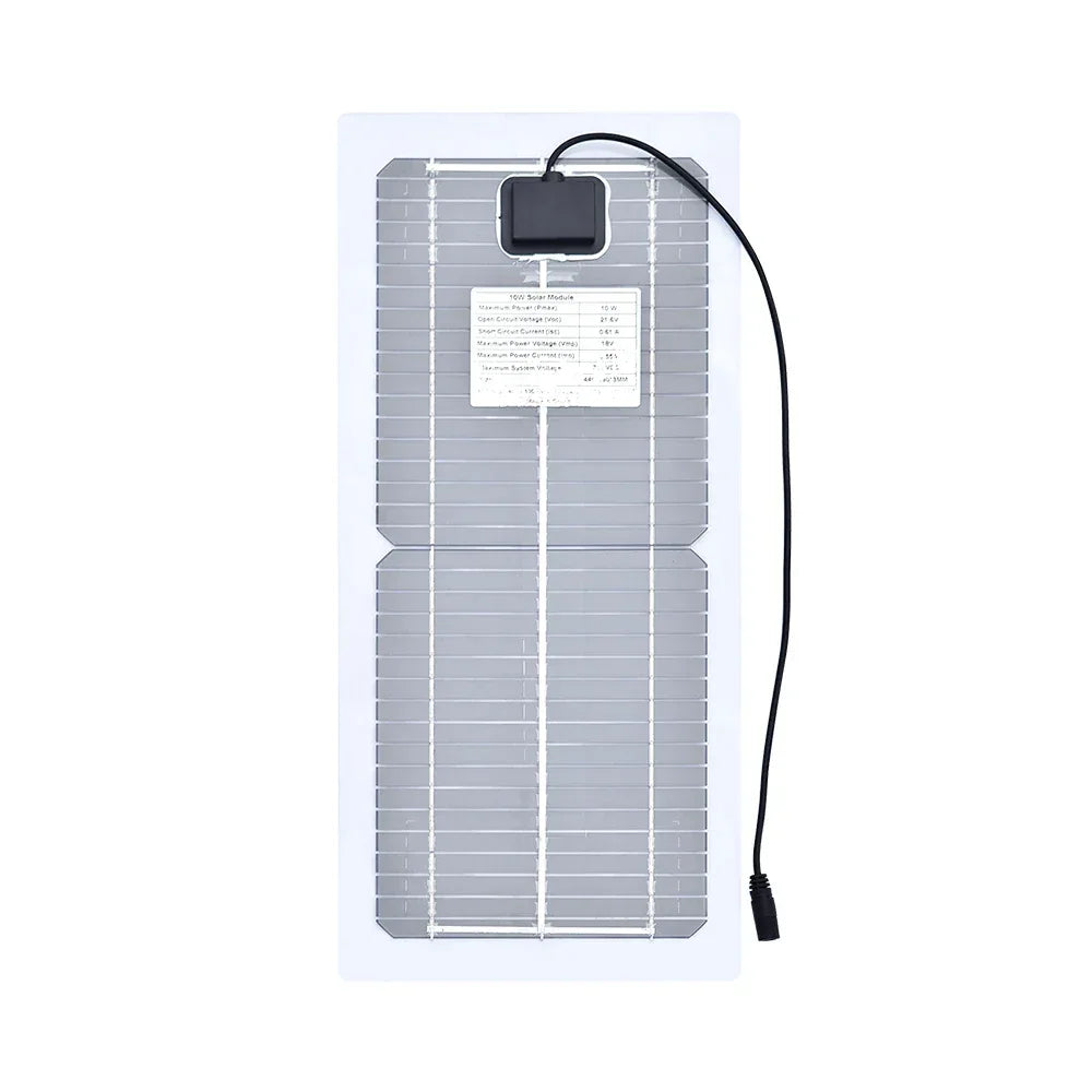 18V 10W Solar Panel Charger Complete Outdoor Camping Mountaineering Travel Solar kit Portable Power Supply For Phone Charging