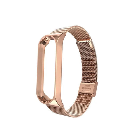 Metal Strap bracelet for Xiaomi mi band 7 6 5 3 4 strap Stainless Steel MiBand 4 Smart Wrist Strap for xiao mi miband 4 3 straps