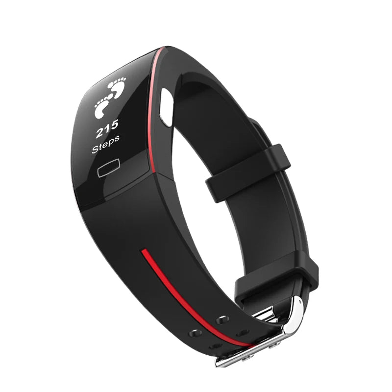 P3 Smart Bracelet ECG PPG Blood Pressure Heart Rate Monitor IP67 Waterproof Pedometer Activity Fitness Tracker