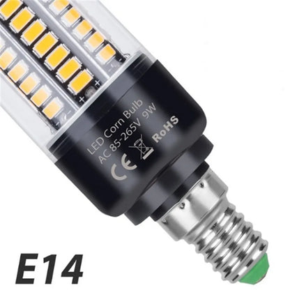 LED E27 High Lumen Candle Lamp E14 Power LED Corn Light 28 40 72 108 132 156 189leds AC 85-265V Smart IC LED Bulb Pendant Lights