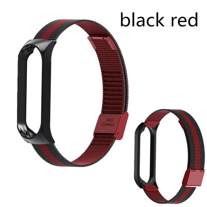 Metal Strap bracelet for Xiaomi mi band 7 6 5 3 4 strap Stainless Steel MiBand 4 Smart Wrist Strap for xiao mi miband 4 3 straps
