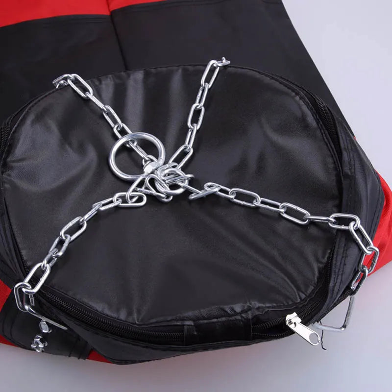 Heavy Punch Sandbag Durable Boxing Bag with Metal Chain Hook And Carabiner for Fitness Training Kickboxing Karate Taekwondo