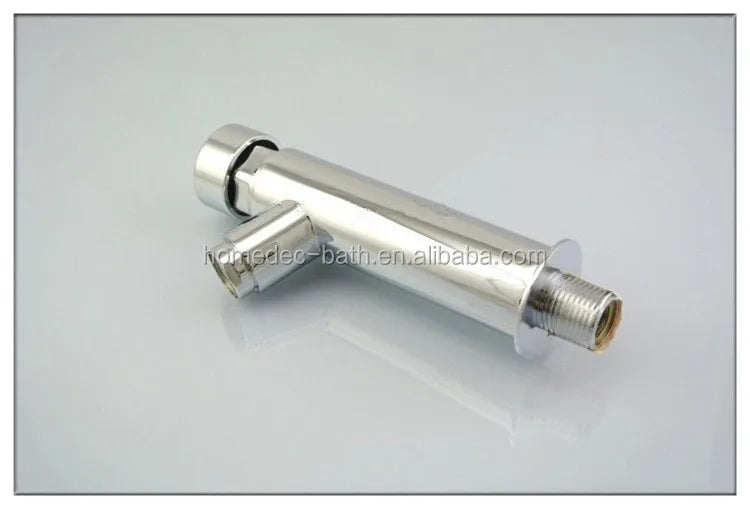 Brass Chrome Wall Mount Delay Self Closing Basin Faucet for Bathroom Mixer Tap