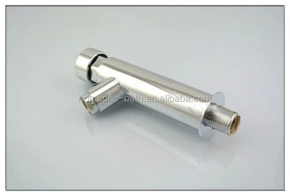 Brass Chrome Wall Mount Delay Self Closing Basin Faucet for Bathroom Mixer Tap