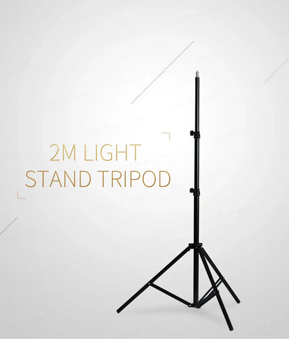 1/4 Screw Head Light Stand Tripod 2m 1.5m 68cm For Phone Selfie Stick Adjustable For Photo Studio Flashes Photographic Softbox