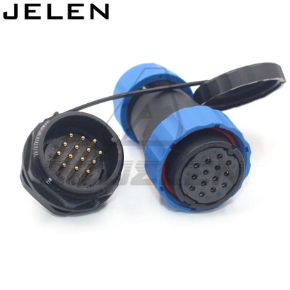 SD28  waterproof connector 2 3 4 5 6 7 9 10 12 14 16 19 22 24 26pin power cable  wire connectors SP28 plug and socket IP68