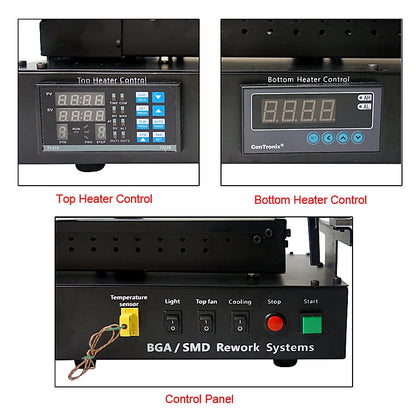 IR Infrared BGA Rework Station-Soldering Station USB Powered 480 Cast Iron Reballing Kit for IC Chips PCB Board Repair LY IR8500