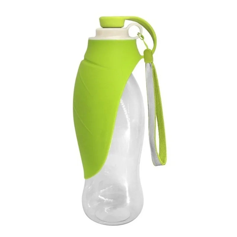 580ml Dog Water Bottle for Walking, Pet Water Dispenser Feeder Container Portable with Drinking Cup Bowl Outdoor Hiking, Travel