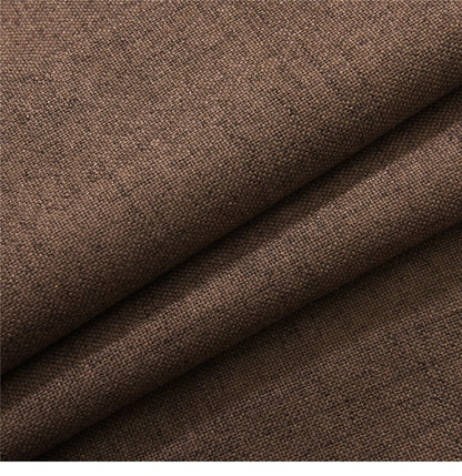 Plaid 100% Blackout Curtain For Living Room Darpe Faux Linen Curtains for Bedroom Rideaux Window Customized Cortina