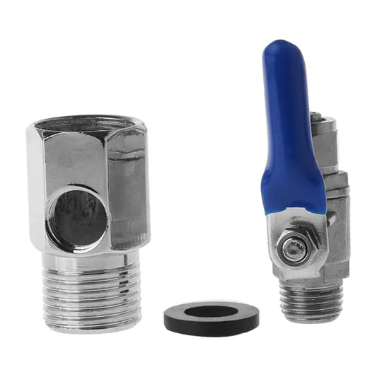 Water Purifier Reverse Osmosis Tee Inlet Ball Valve Set 1/2" BSP To 1/4" Tube by PDG ibma
