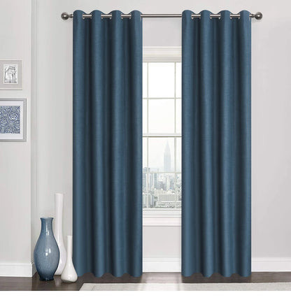 Plaid 100% Blackout Curtain For Living Room Darpe Faux Linen Curtains for Bedroom Rideaux Window Customized Cortina