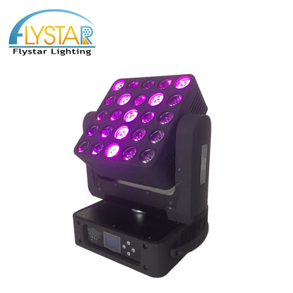 Party Crazy Hour Magic Panel 25Pcs 5x5 Pixel RGBW 4in1 LED Matrix Blinder Beam Light