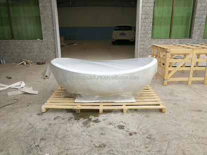 Outdoor Decoration Natural River Brown Stone Bathtub for Sale