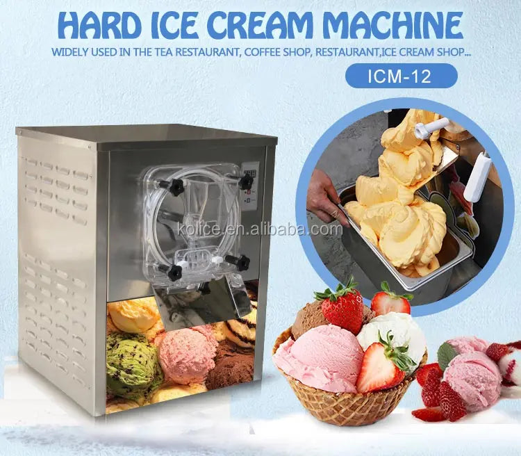Free Shipment to Europe CE Tiny Table Top Commercial Hard Ice Cream Machine/mini Batch Freezer/counter Gelato Machine