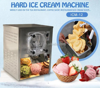 Free Shipment to Europe CE Tiny Table Top Commercial Hard Ice Cream Machine/mini Batch Freezer/counter Gelato Machine