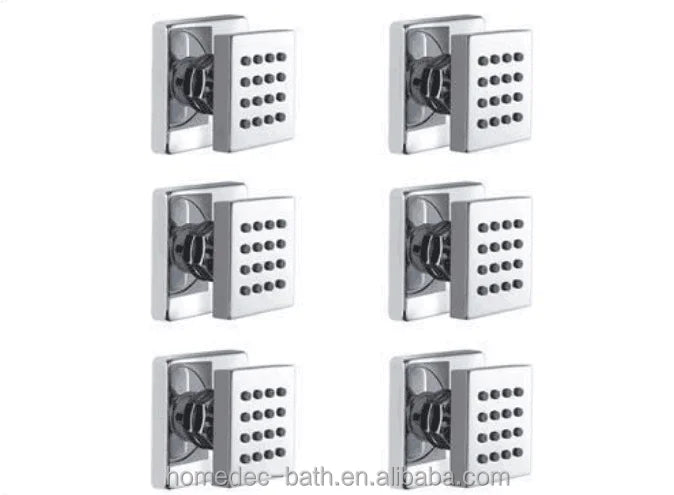 Modern Shower Massage Jets Body Sprayer 6 Pcs Bathroom SPA Wall Massage Sprayer Jet