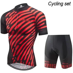 Pro Cycling Jersey Set Men Cycling Set Outdoor Sport Bike Clothes Women Breathable Anti-UV MTB Bicycle Clothing Wear Suit Kit