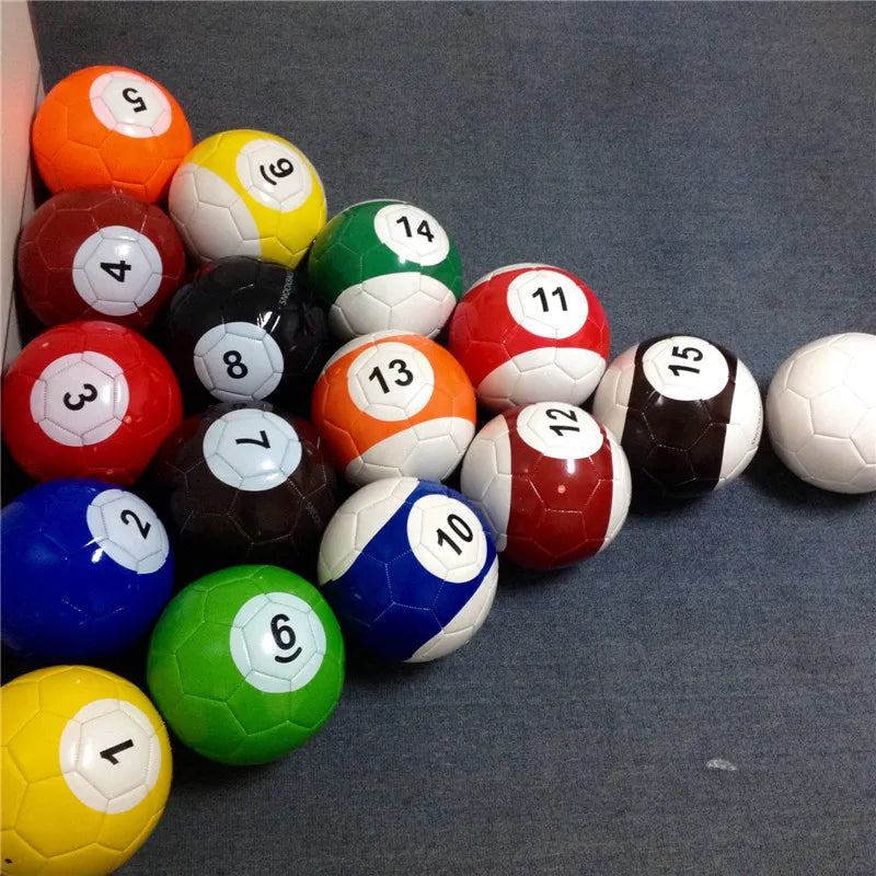 16pcs for 1 Set Inflatable Soccer Snooker Football NO.5 Size 5% Discount Quality Guarantee PVC/PU/TPU Material 20cm Diameter