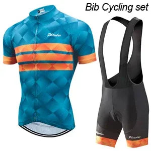 Pro Cycling Jersey Set Men Cycling Set Outdoor Sport Bike Clothes Women Breathable Anti-UV MTB Bicycle Clothing Wear Suit Kit