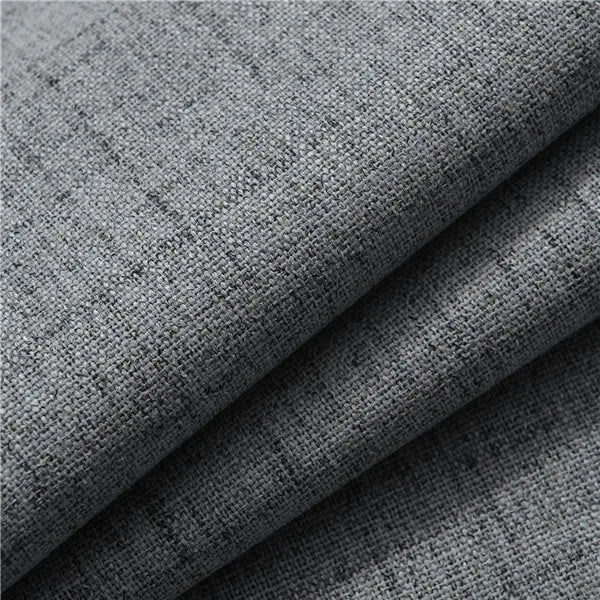 Plaid 100% Blackout Curtain For Living Room Darpe Faux Linen Curtains for Bedroom Rideaux Window Customized Cortina