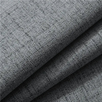 Plaid 100% Blackout Curtain For Living Room Darpe Faux Linen Curtains for Bedroom Rideaux Window Customized Cortina