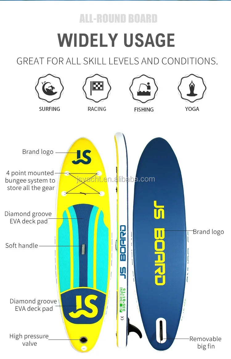 335cm All Round Colorful Cheap ISUP CE Certificate Inflatable Stand up Paddle Board Soft sup Boards