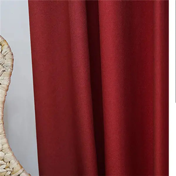 YCENTRE Faux Linen 70%-85% Shading Custom Made Insulating Modern Style Solid Color Blackout Curtain For Living Room Window