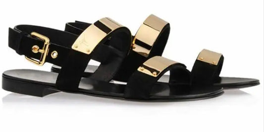 Summer Men Shoes Designer's Genuine Leather Men Sandalias Zapatos Mujer Rome Rock Fashion Mens Sandal Shoes flat men sandals