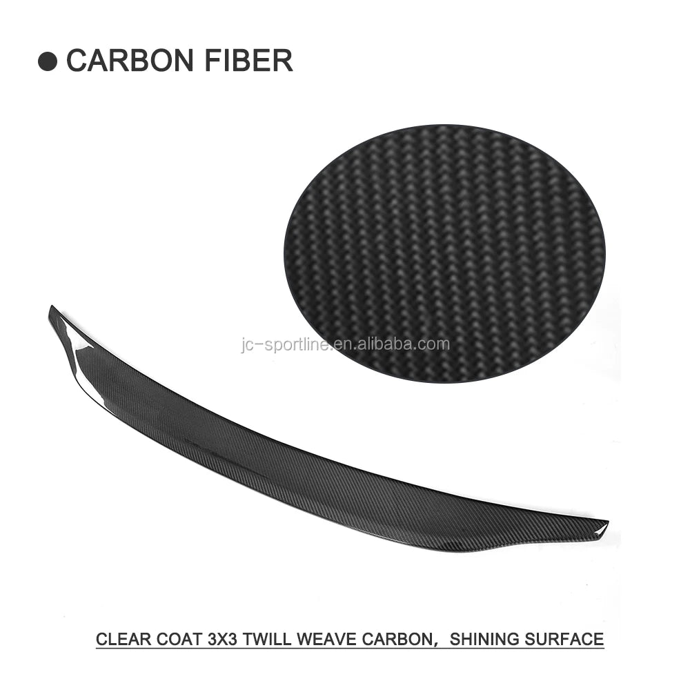 CA Style Carbon Fiber S4 Car Spoilers for Audi A4 B9 SLINE S4 Sedan 4-Door 17-18