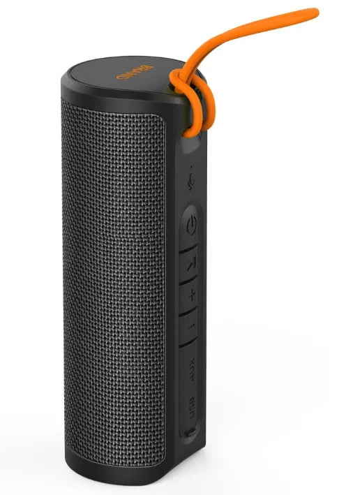 New  Premium Hight Quality Wireless Speaker Fabric Mesh  Portable Cylindrical Speaker Heavy  Deep Bass Waterproof IPX4  with MIC