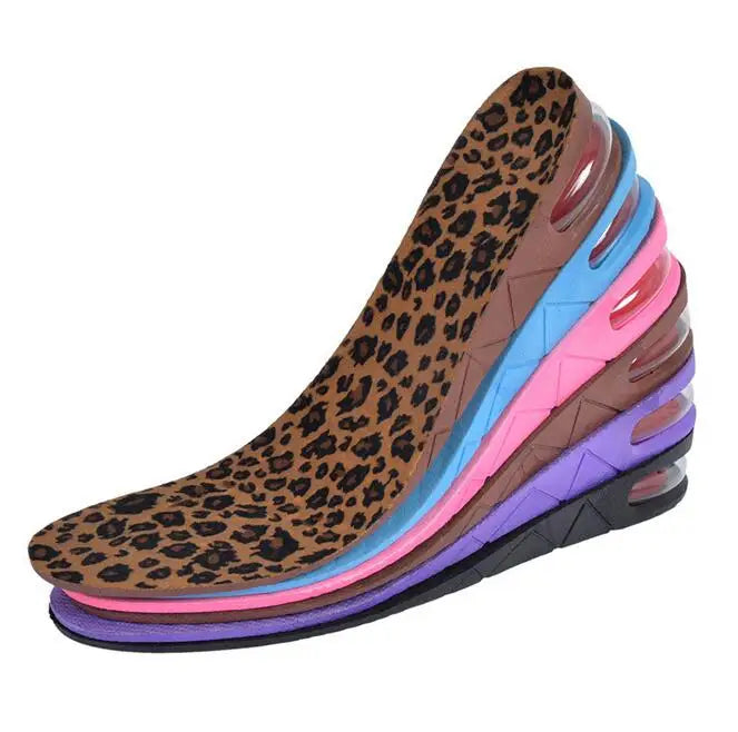 Super Soft Moisture Absorption air Cushion 3 Layer Height Increase Taller Height Lift PU Shoe Insole