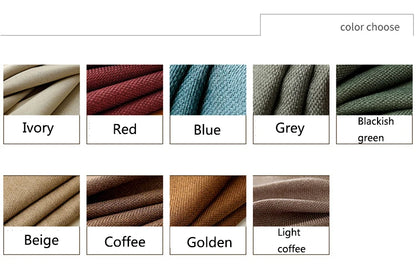 YCENTRE Faux Linen 70%-85% Shading Custom Made Insulating Modern Style Solid Color Blackout Curtain For Living Room Window