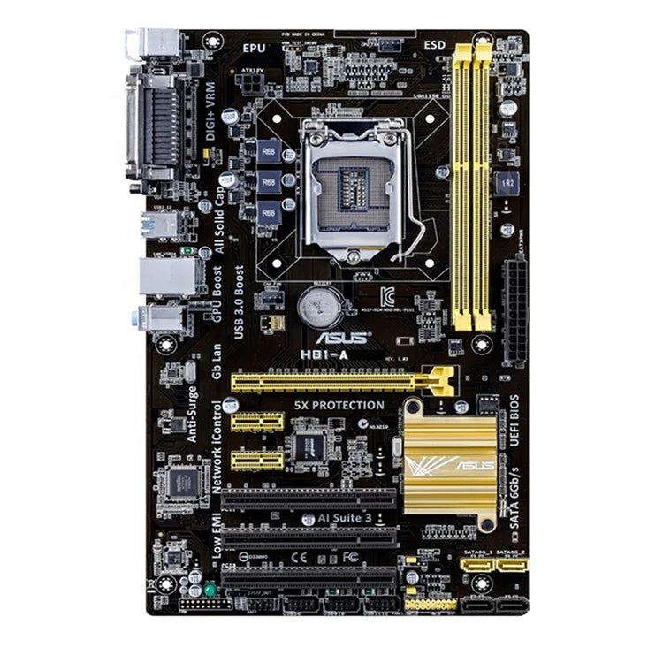 Original New for Asus H81M-K Desktop Motherboard with Integrated Graphics DDR3 Memory SATA Hard Drive Interface Chipset by Intel