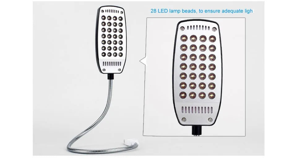 MeeToo 28LEDs reading lamp LED USB Book light Ultra Bright Flexible 4 Colors for Laptop Notebook PC Computer 1Pcs New Arrival