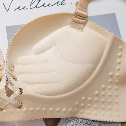 bras for women Rope straps Palm support Steel-free bra with air-permeable bra One-piece Lattice push up sexy bra 80A 80B 80C 85C